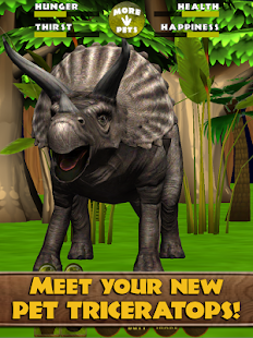 Virtual Pet Dino: Triceratops