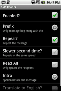 SMS Translate and Read Demo Screenshots 1