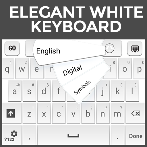 Elegant White Keyboard 個人化 App LOGO-APP開箱王