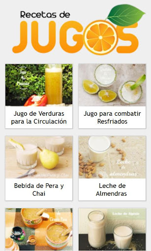 Recetas de Jugos