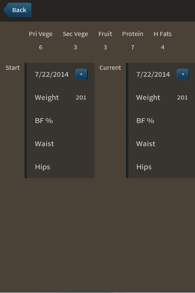 Pilates Yoga Logs Screen 2