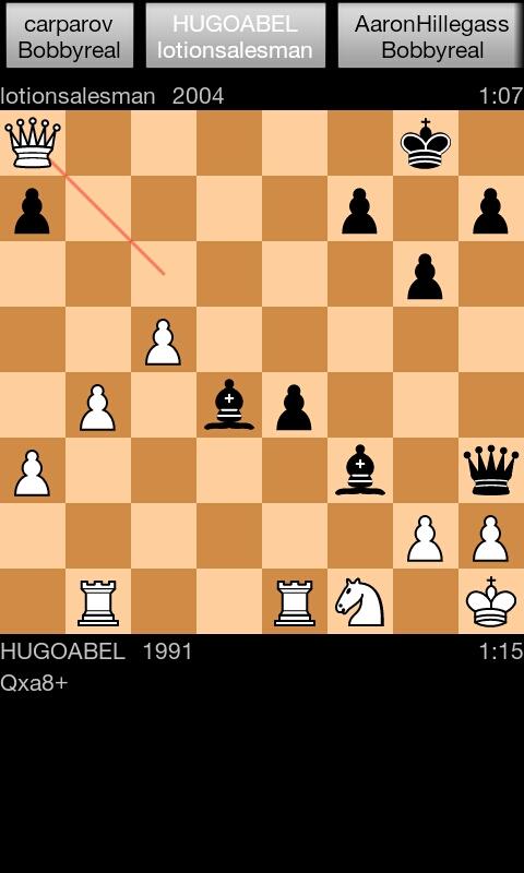 Yafi Plus - Internet Chess Screen 1