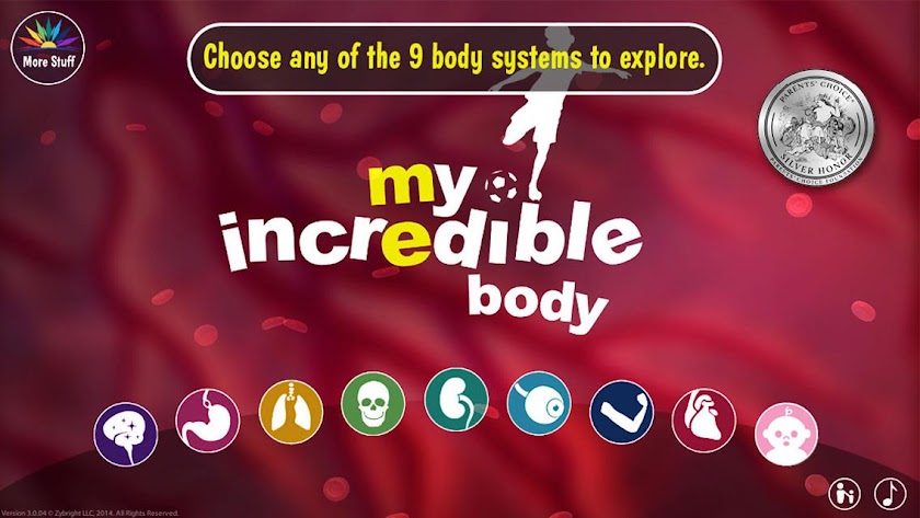 My Incredible Body: For Kids! Screen 2