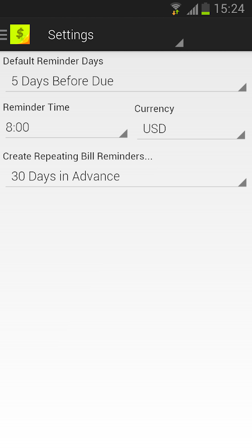 Bills Reminder Android Apps on Google Play