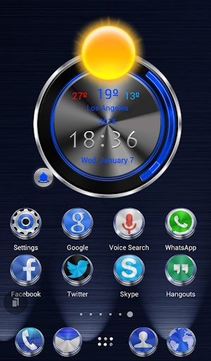 TSF Shell HD Theme Techno 3D