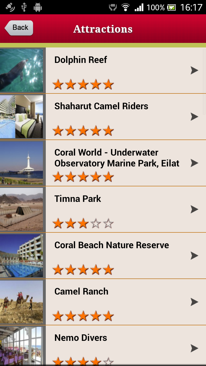Eilat Offline Map Travel Guide Screen 3