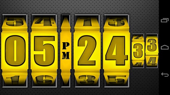 Download 3D Rolling Clock GOLD APK