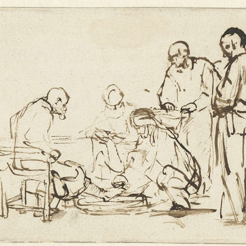Christ Washing the Disciples’ Feet, Rembrandt van Rijn, c. 1640 c