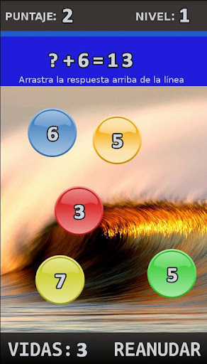 Spanish Maths + Algebra Game