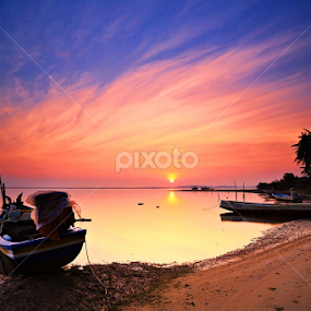 Sunrise @ a fishing village by Abd Rahman - Landscapes Sunsets & Sunrises