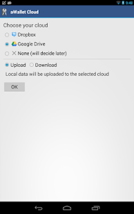 Cloud Wallet App pour Android - screenshot thumbnail