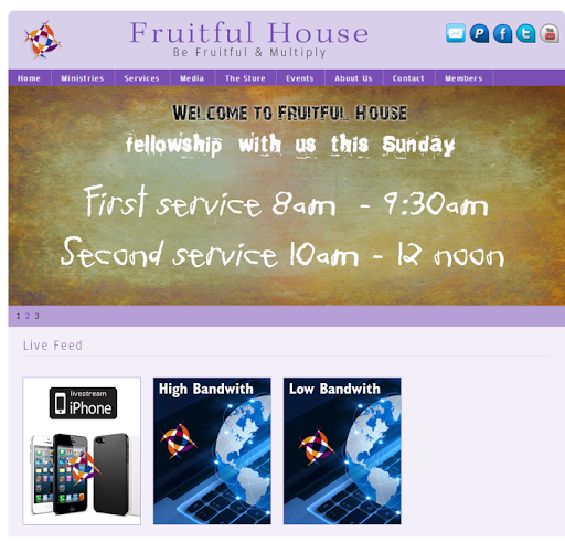 Fruitful House Live Webcast