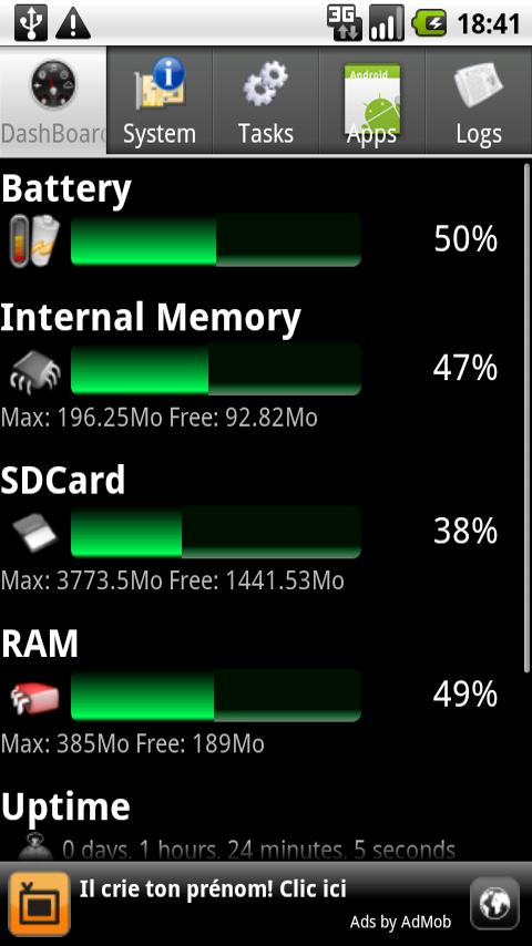System Info for Android Screen 3