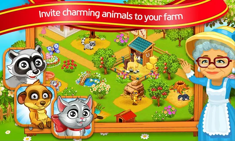   Farm Town: lovely pet on farm: captura de tela 