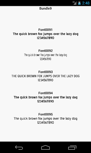 Fonts for FlipFont 9