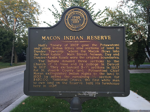 Macon Indian Reserve Historical Marker