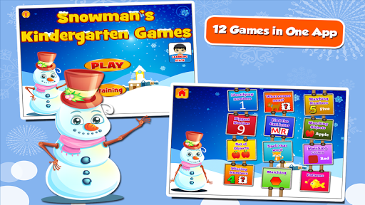 Fun Snowman Kindergarten Games