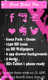 How to mod Pink Zebra Starry icon pack 1.0.14 apk for pc