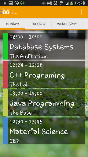 TimeTab Timetable