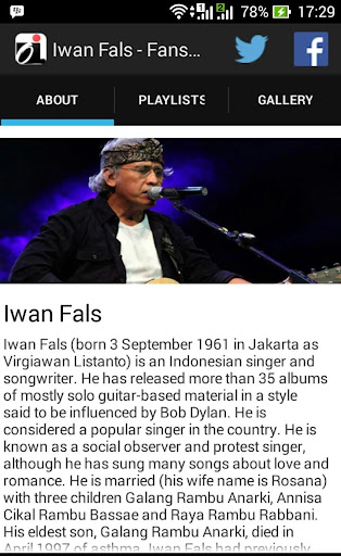 Iwan Fals - Fans App