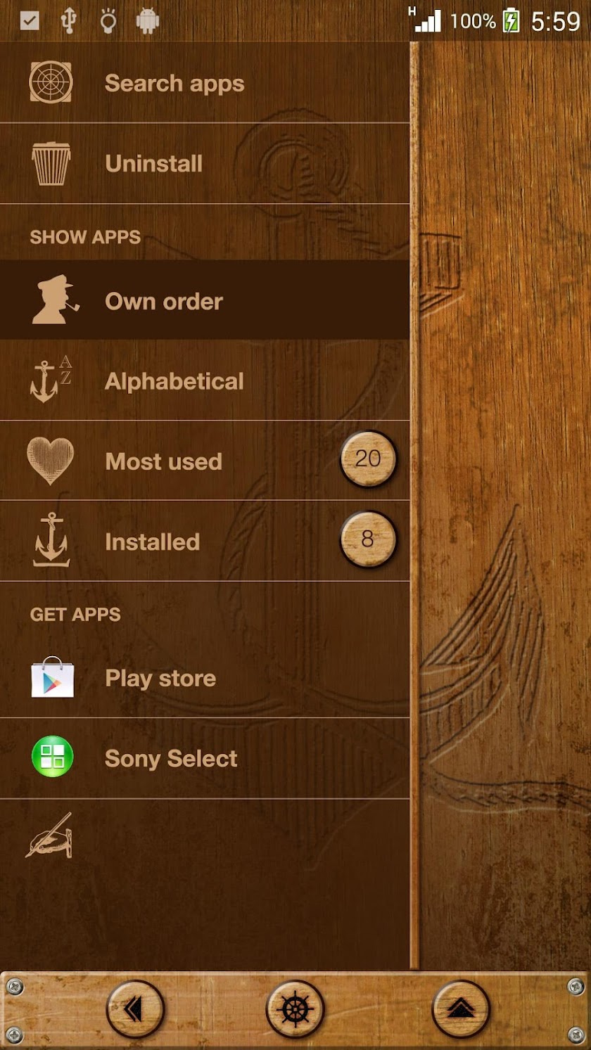 XPERIA™ Craftsmanship Theme Screen 2