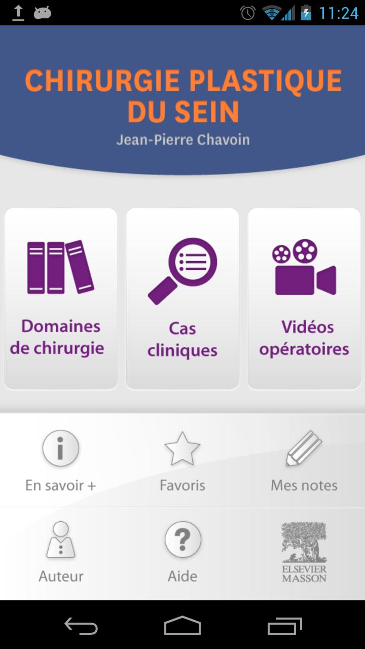 Android application Chirurgie plastique du sein screenshort