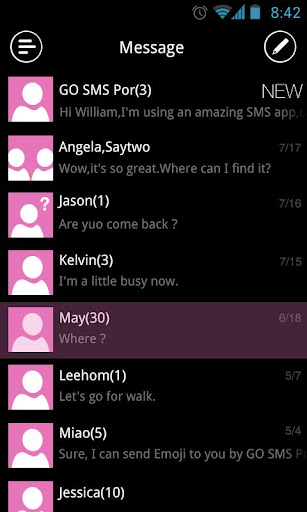 GOSMS WP8 Pink Theme