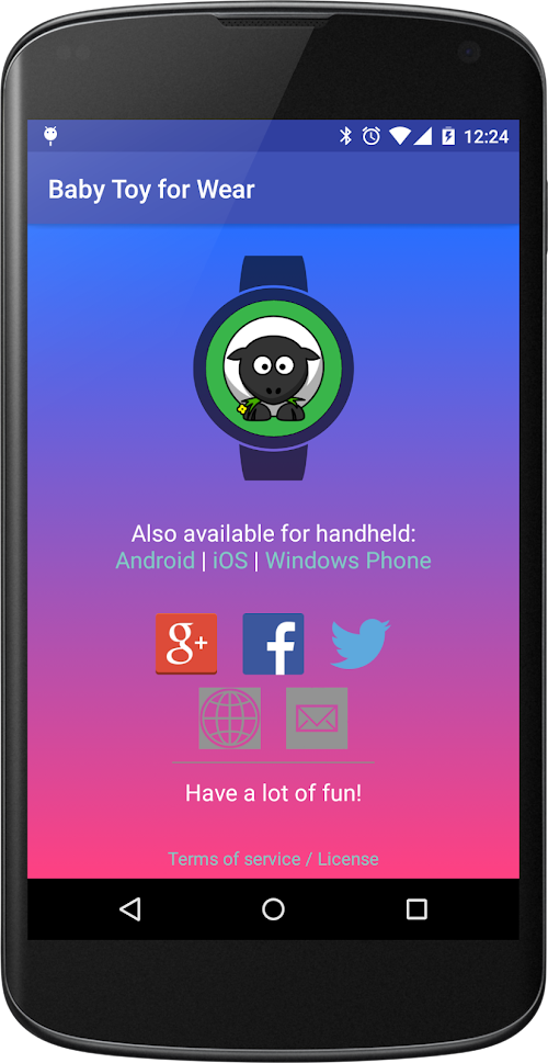 Android application Baby Toy for Wear screenshort