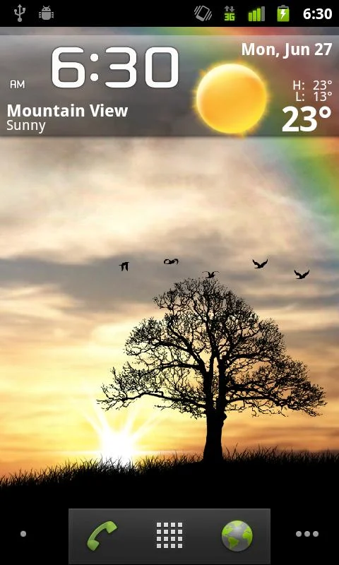 Sun Rise Live Wallpaper - screenshot