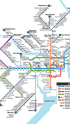 Philadelphia SEPTA Map