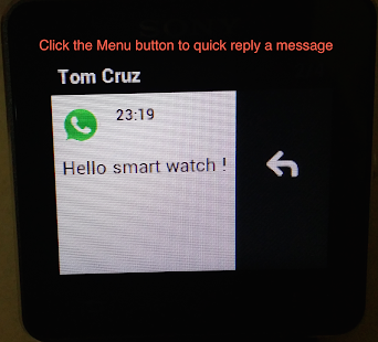 Quick Reply for SmartWatch 2 - screenshot thumbnail