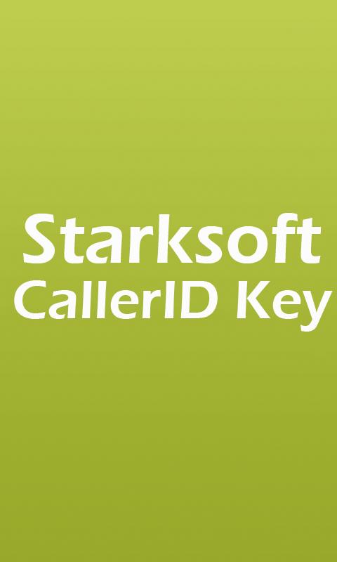 Smart CallerID Pro Key Screen 2