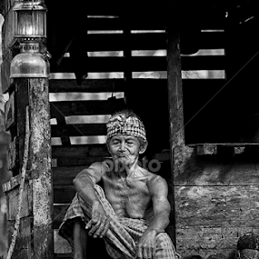 The Old Man by Eris Suhendra - Black & White Portraits & People