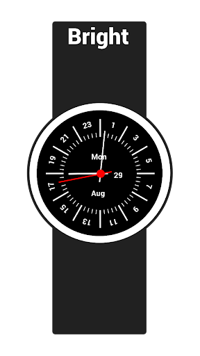 24 Hours Clock Watch Face
