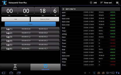 Tablet Timer & Stopwatch Pro poster 2