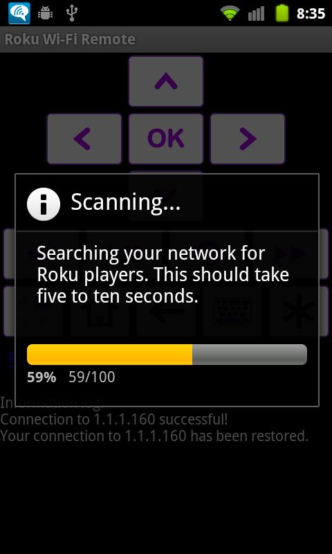 Rfi pro! remote for Roku Screen 2