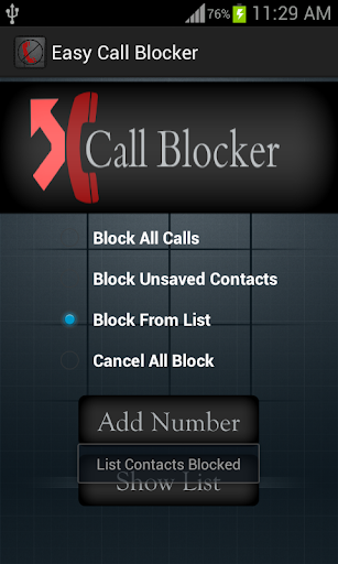 Easy Call Blocker