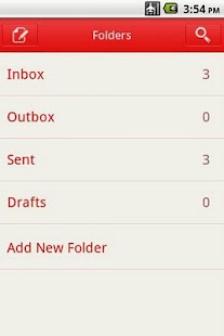 Easy SMS solid Red theme Screenshots 2