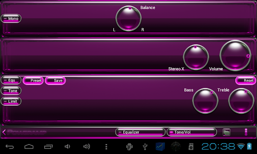 Poweramp skin pink glass Screenshots 10