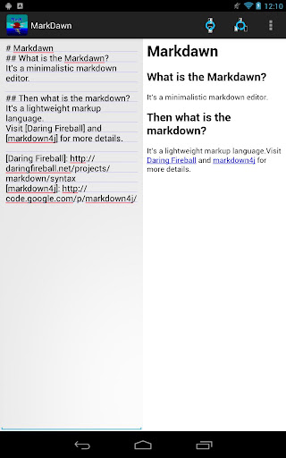 MarkDawn - markdown editor