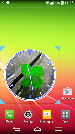 Lucky Clover Clock Widget