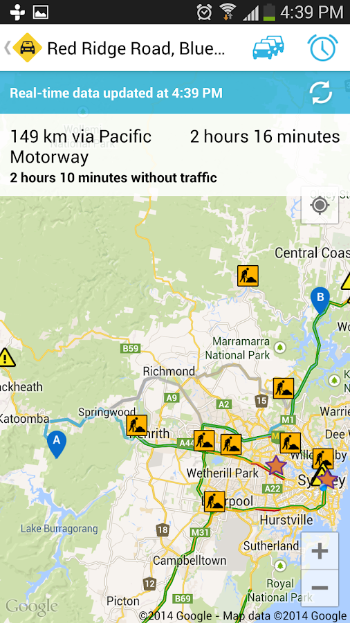 live traffic nsw trip planner