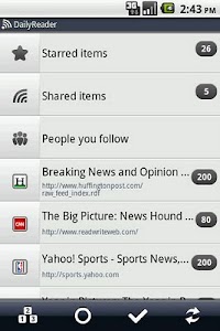Daily Reader (Google Reader) screenshot 2
