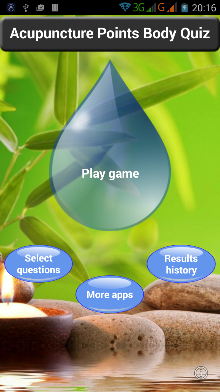 Android application Acupuncture Points Body Quiz screenshort