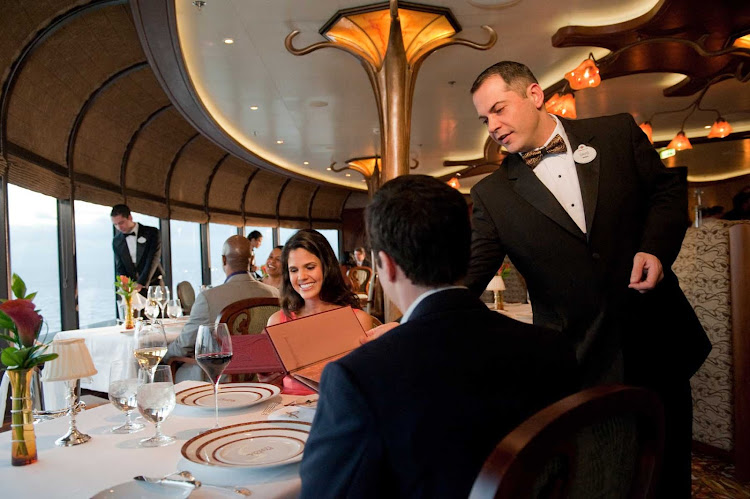 For upscale French cuisine accompanied by serene views and attentive service, head to Remy during your sailing on Disney Dream.