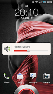 Download Slick Red - Sense 4+ HD Skin APK
