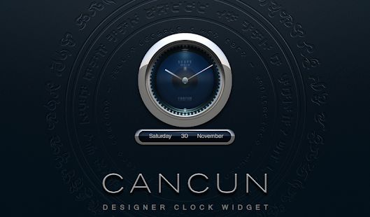 CANCUN Designer Clock Widget Screenshots 0