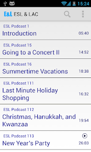EL:ESL课程与内置词典结合的听力练习应用 Screenshots 0