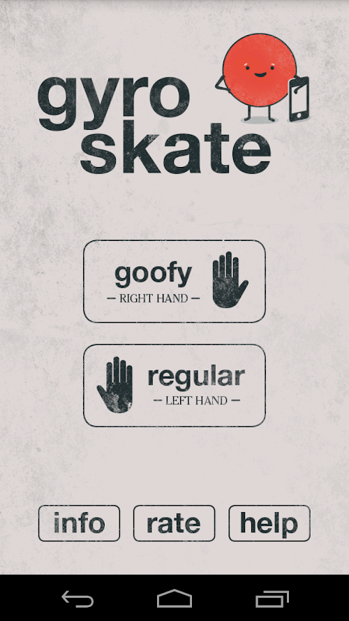 Android application Gyro Skate screenshort