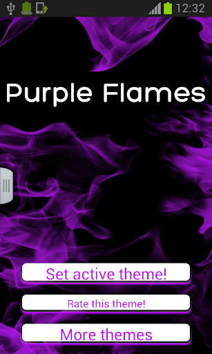 Purple Flames Keyboard